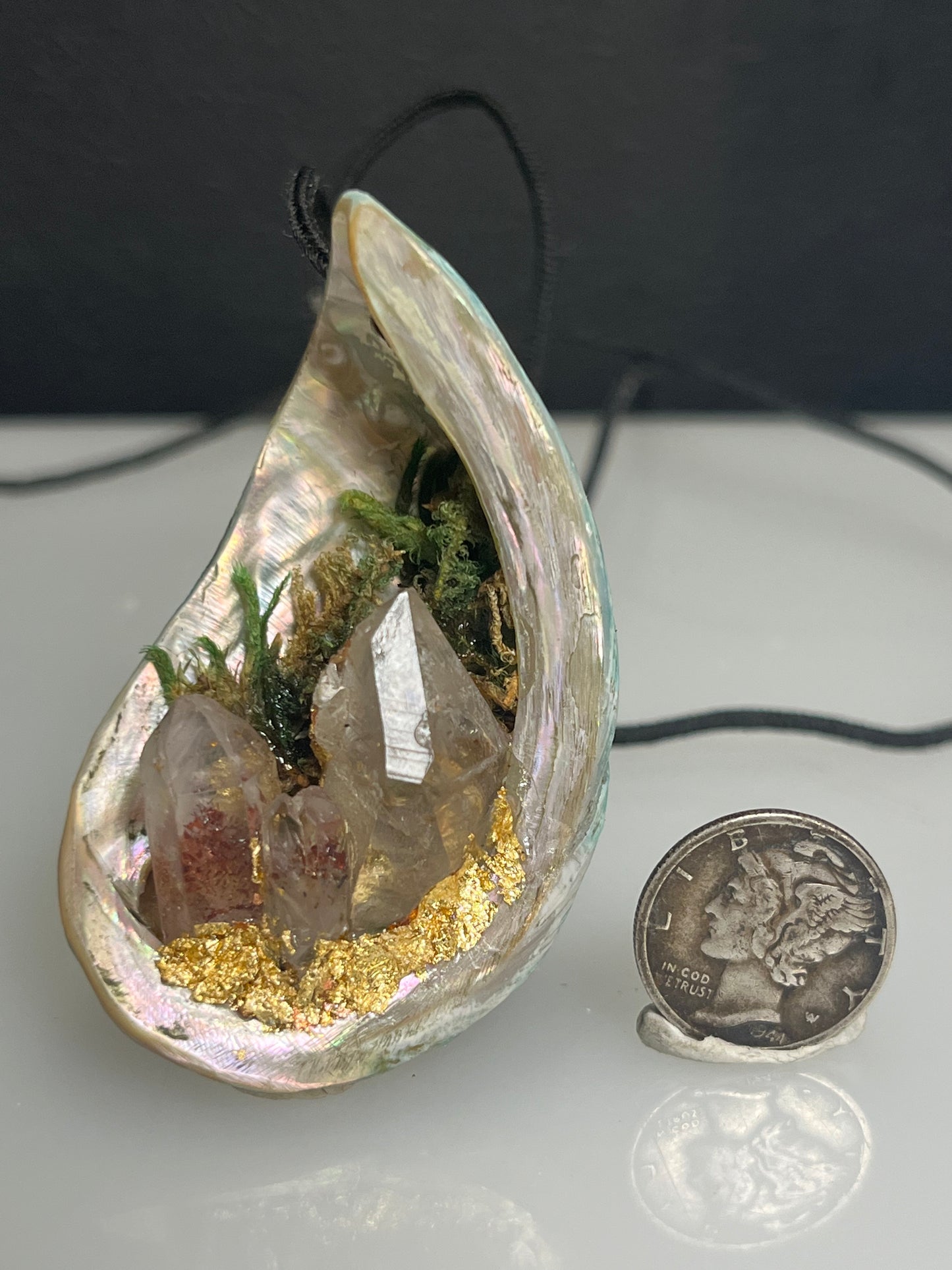 Abalone Crystal Pendant