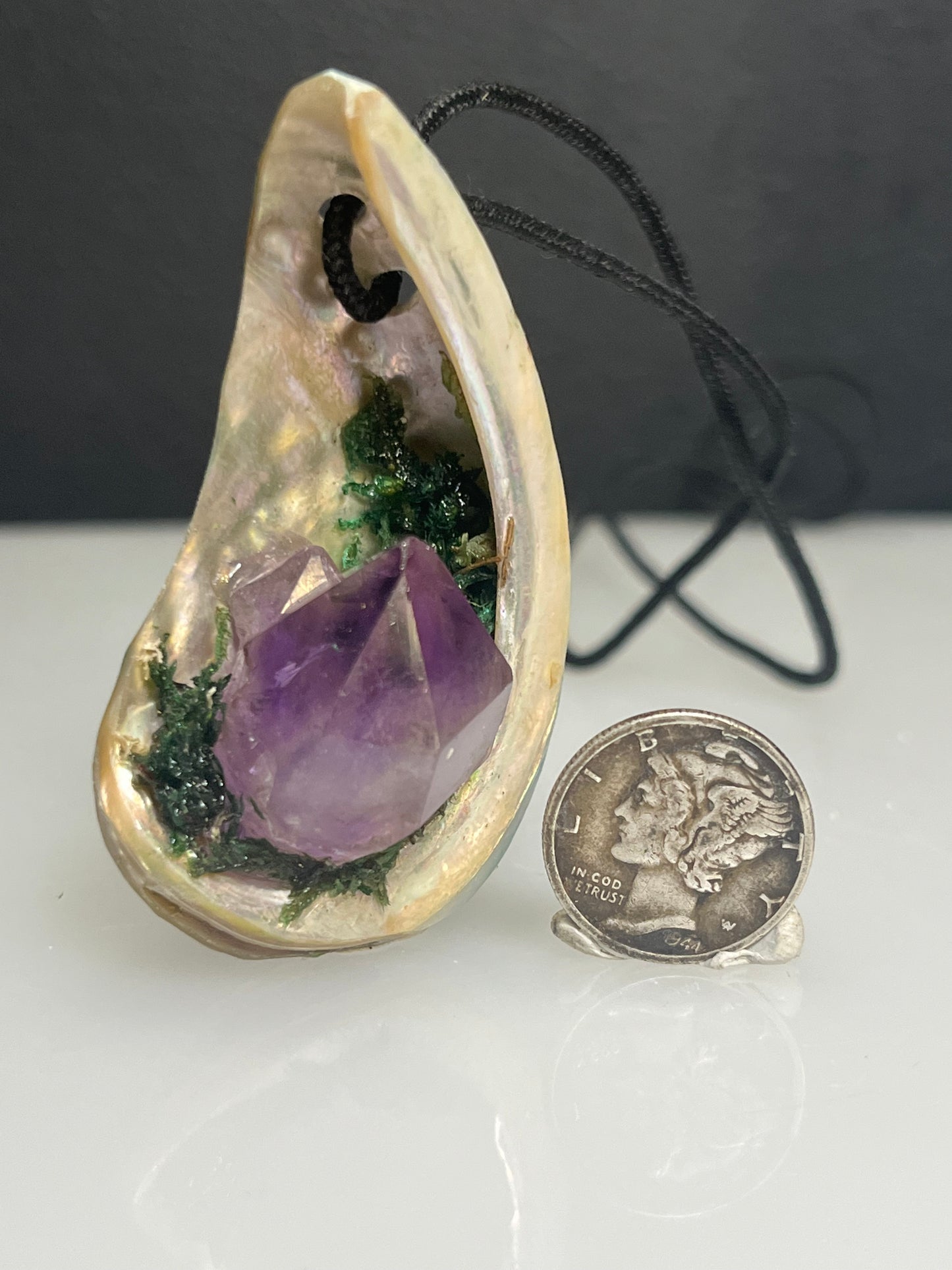 Abalone Crystal Pendant