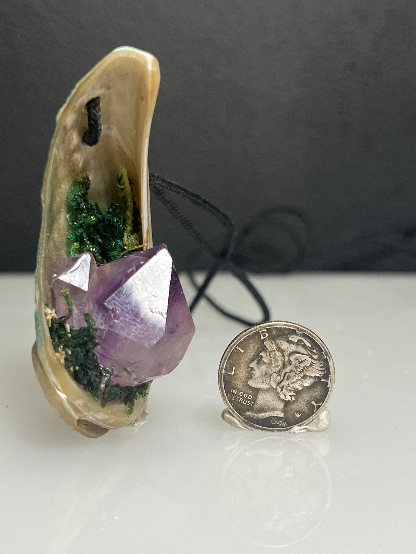 Abalone Crystal Pendant