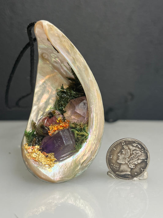 Abalone Crystal Pendant